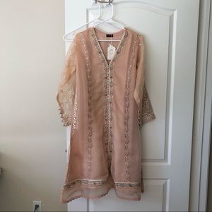 Agha Noor 2 Piece Organza Suit